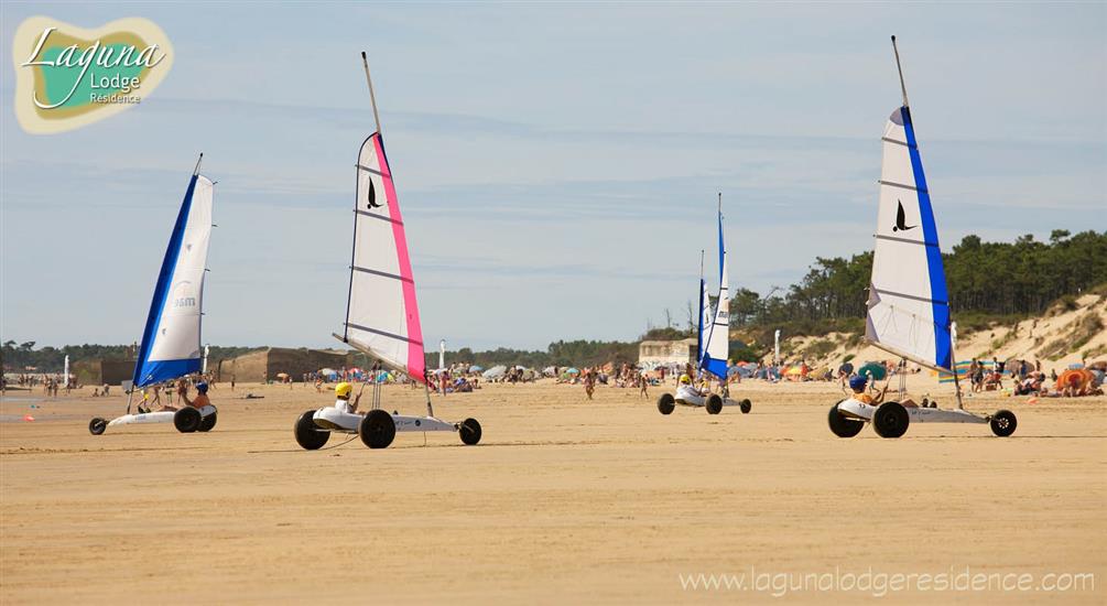  Segelwagen in der Nähe von Royan, Laguna Lodge, Frankreich