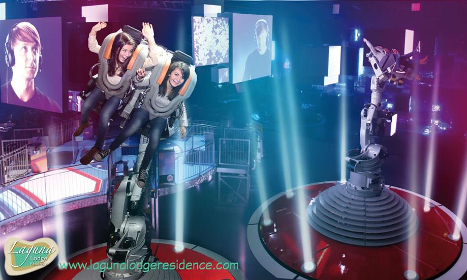Sensationen Attraction Park Futuroscope in der Nähe von Laguna Lodge Résidence an der Atlantikküste in Frankreich