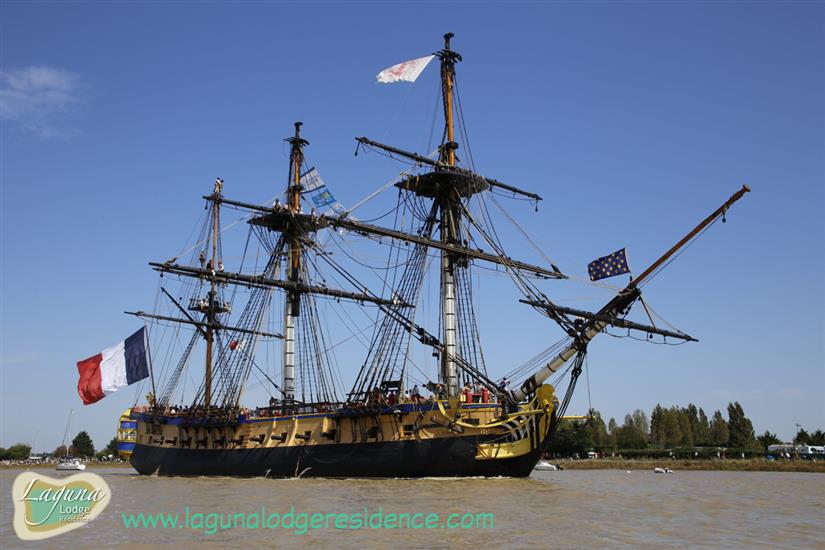 l'Hermione in Rochefort in der Nähe von Laguna Lodge Résidence am Atlantikküste Frankreich