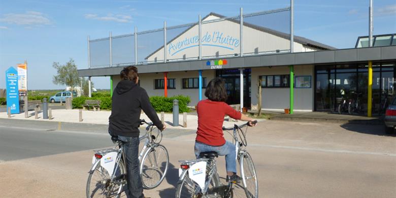Zugang Cité de l'Huître in Marennes in der Nähe von Laguna Lodge Résidence am Atlantikküste Frankreich