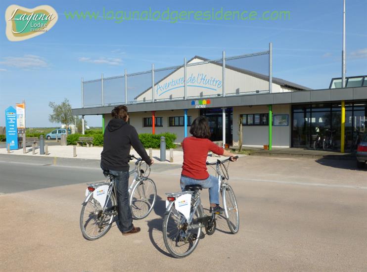 Zugang Cité de l'Huître in Marennes in der Nähe von Laguna Lodge Résidence am Atlantikküste Frankreich