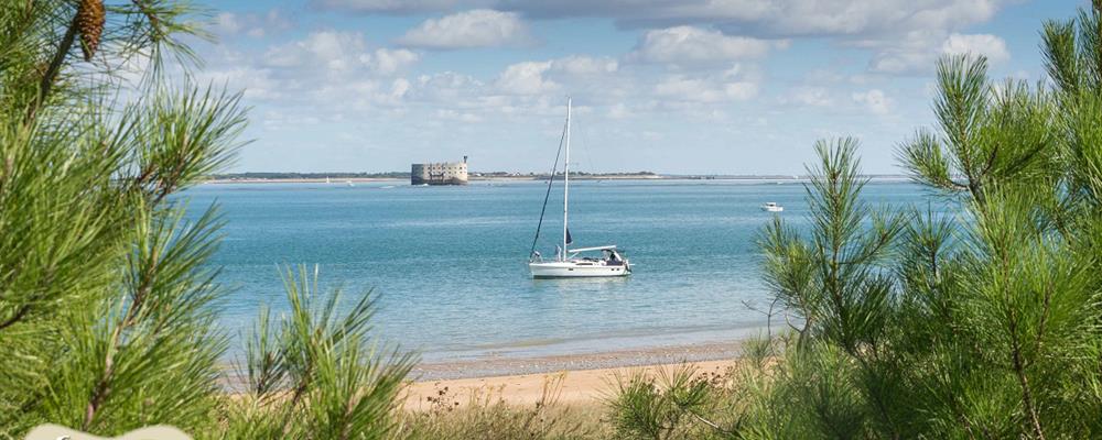 Strand in Boyardville, Île d'Oléron, Atlantikkuste Frankreich