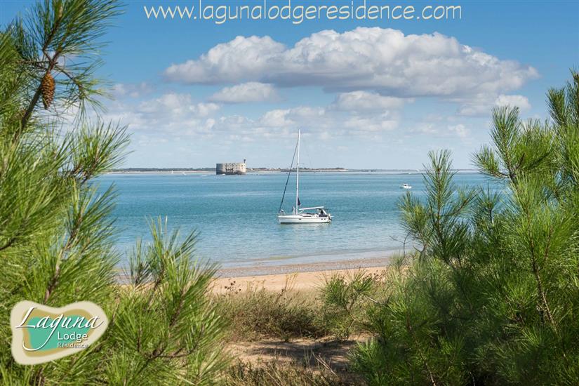 Strand in Boyardville, Île d'Oléron, Atlantikkuste Frankreich