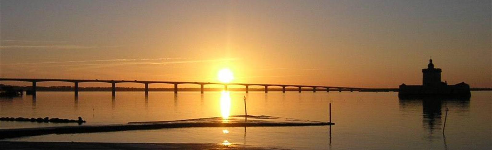 Sonnenuntergang -  Île d'Oléron-Brücke - Atlantikküste Frankreich